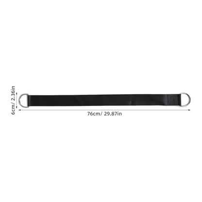 Dumbbell and Barbell Loading Straps with Reliable Attachment 2pcs with Nylon Material Black Color, Sturdy Weightlifting for Weight Plates Designed for Commercial Fitness and