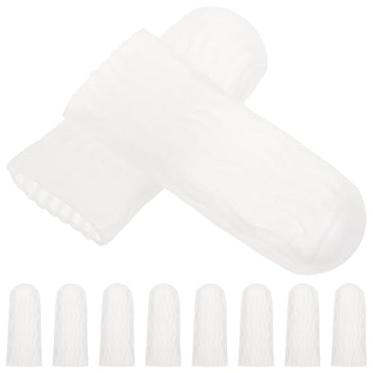 10 Pcs Silicone Finger Protectors Anti-wear Finger Sleeves Joint Protection Portable for First Aid and Daily Use