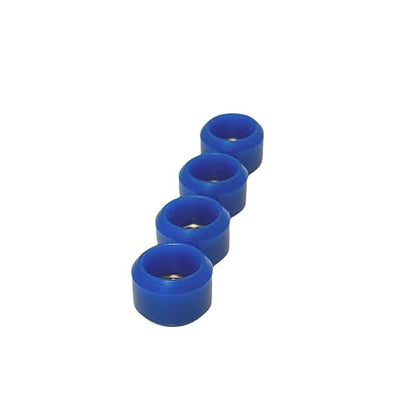 SPITBOARDS® Fingerboard Pro Wheels with Real Ball Bearings, Professional CNC Polyurethane Quality, Street Wheels Shape (Blue) - color: Blue