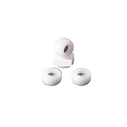 Fingerboard Wheels 8Pcs Professional PU+Metal Urethane CNC Bearing Wheel for Wooden Fingerboard Wheels(White) - color: White