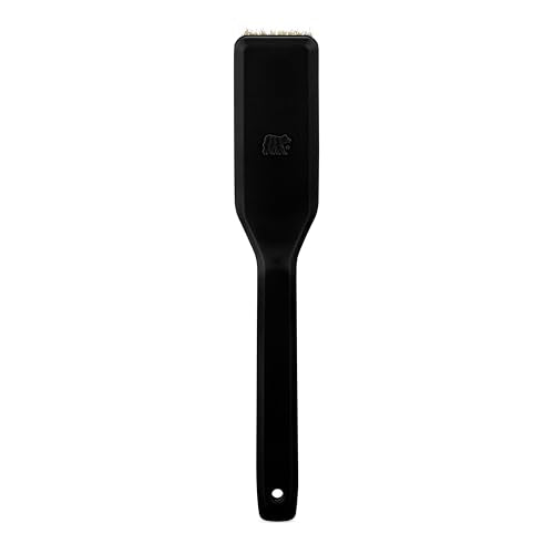 Oso Supply Co Premium Bouldering Brush – Durable Ergonomic Rock Climbing Hold Cleaner with Natural Boar’s Hair Bristles for Indoor & Outdoor Climbing Use (Black & Green) - color: Black & Green