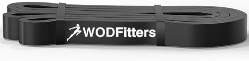 WODFitters Pro Series Pull-Up Assistance Bands – Premium Resistance Loop Bands for Assisted Pull Ups, Muscle Ups, Strength Training & Mobility – Durable Bands for Functional Fitness - color: #2 Black