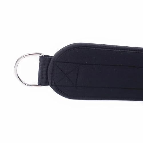 Neoprene Dip Belt with Steel Chain, Padded Waist Strap for Pull-Up Dip Strength Training, Gym Bodybuilding Weight Loading Accessory