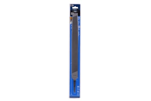 Century Drill & Tool 4054 Mill Bastard Hand File, 12” | Single cut, single-cut teeth, sharpening & smoothing, flat surface finishing, high carbon steel - size: 12 Inch