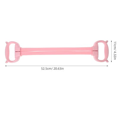 DOITOOL Figure 8 Resistance Bands Pink Elastic Back Training Rope Adjustable Strength Exercise Band for Shoulder and Arm Workout Home Fitness Equipment