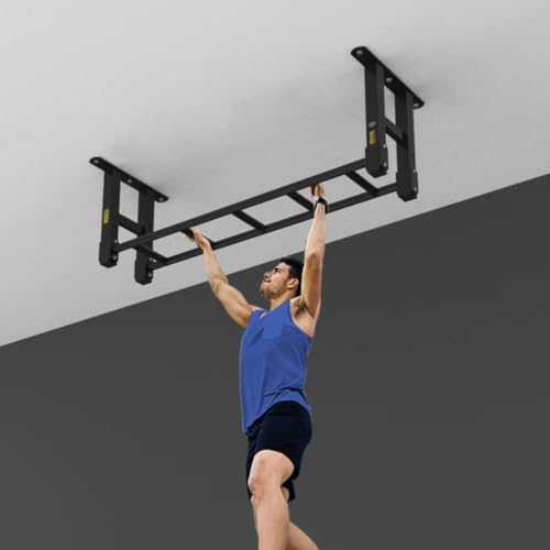 Wall-Mounted Pull-Up Bar – Steel Indoor/Outdoor Climbing Frame, Multifunctional Strength Training Equipment, 2 Styles Available