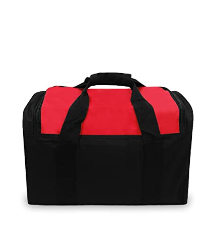 Everest unisex-adult Gym Bag With Wet Pocket ,Red, One Size - color: Red