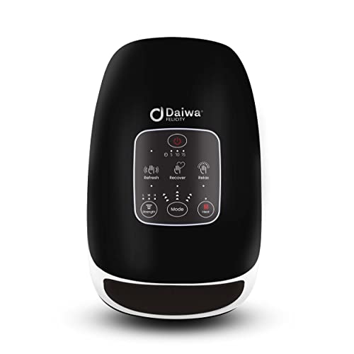 Daiwa Felicity AcuPalm Hand Massager Machine - Rechargeable Compression Therapy Massage assists Carpal Tunnel and Arthritis Pain Relief - 15 Minute Off Timer - style: AcuPalm