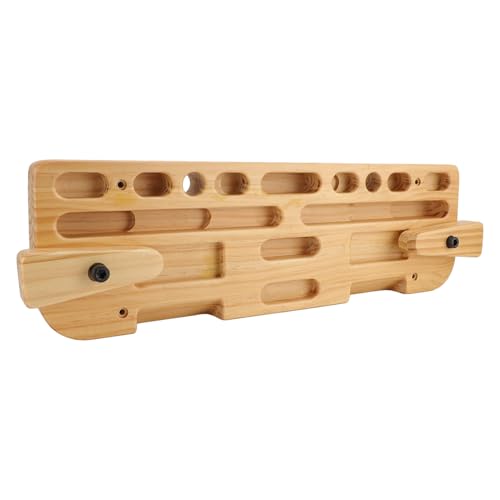 Climbing Training Board, Exercise Fingers Strength Solid Compact Wood Climbing Finger Board for Home Gym Outdoor