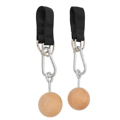 Tissting Pull Up Ball Grip, Wooden Nonslip Training Tool for Strength Enhancement - Versatile Home Gym Equipment for Arm and Hand Strengthening, Compact and Portable for Indoor and Outdoor Use