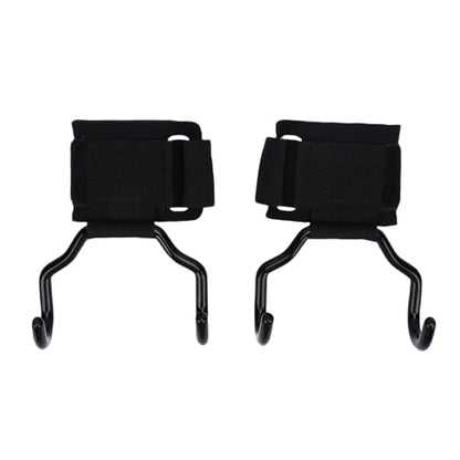 Weight Lifting Hooks Wrist Strap Hooks Lifting Grip Adjustable Fastener Non Slip Rubber Coated 330 lb Thickened Cotton Wrist Support for Pull Ups Deadlifts Strength