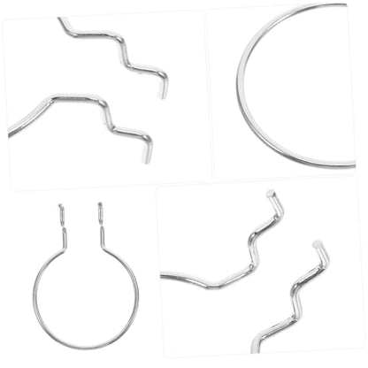 VALICLUD 10pcs Ring Style Pegboard Hooks Garage Craft Storage Hardware Accessories Heavy Duty Tool Hangers for Hanging Board