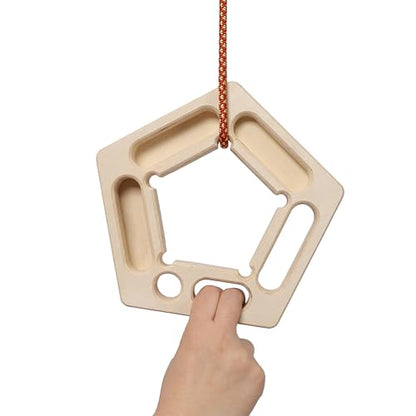 Gecheer 2PACK Climbing Hangboard for Rock Climbing Training – Wooden Fingerboard for Grip Strength, Finger Endurance & Pull-Up Workouts – Portable Home Gym Training Tool