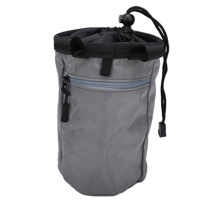 Generic Climbing Chalk Bag, Large Capacity Abrasion Proof Oxford Fabric with Adjustable Waist Belt & Zippered Pocket, for Rock Climbing, Weightlifting & Gymnastics