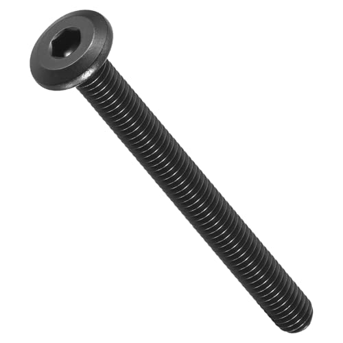 METALLIXITY Flat Head Hex Socket Cap Screws Bolts(1/4"-20x3) 15Pcs, 304 Stainless Steel Hex Socket Furniture Bolts Screws - for Furniture Woodworking Project, Black - color: Black, size: 1/4"-20x3"