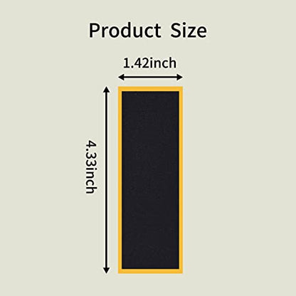 12 Piece Mini Finger Fingerboard Grip Tape,Foam Grip Tape Pro Fingerboard Tech Deck Performance Series，P-rep Professional Original Black Skateboard Fingerboard Foam Grip Tape Stickers,38mmX110mm