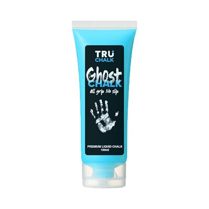 GhostChalk by TruChalk 100ml Bottle All Grip No Slip Clear Liquid Chalk for Obstacles, Gymnastics, Rock Climbing, Crossfit, and Weightlifting. Sweat Resistant and Long-Lasting Grip Strength.