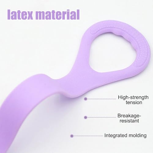 Figure 8 Exercise Bands, 3PCS Arm Execrise Stretch Bands Elastic Workout Band with Non-Slip Handle for Training Arm, Back, Chest and Shoulder - size: Large