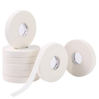 Bighorn Athletics Climbing Finger Tape with Retro Design Female Climber Tin Canister, 0.5-Inch x 45-feet, 8-Rolls, White - color: White