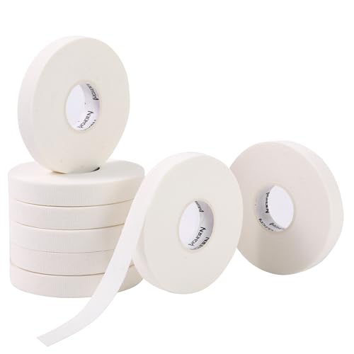 Bighorn Athletics Climbing Finger Tape with Retro Design Female Climber Tin Canister, 0.5-Inch x 45-feet, 8-Rolls, White - color: White