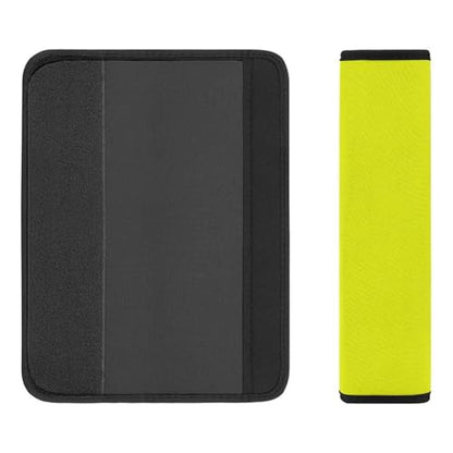 2 Piece Soft Padded Seat Belt Shoulder Pad for Adult Use, All Vehicles, Softball Yellow Automotive Seat Belt Protector, Easy Install (No Tool) - color: Pattern 1197