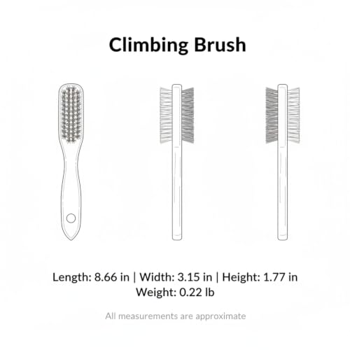 Climbers' Essential Brush with Beech Wood Handle for Chalk and Mark Removal