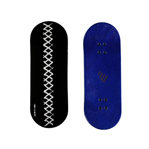 NOAHWOOD PRO Fingerboards Finger Skateboards(NW11s Kickflip Deck 97mmx34mm 5-Layer Colour Maple Wooden Handmade)+(NW Prince 34mm Trucks)+(NW iii Logo Handmade Wheels) (Zipper) - color: Zipper