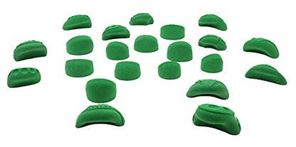 Atomik Climbing Holds 22 Pack Tennis Shoe Friendly Bolt-on in Bright Tone Green