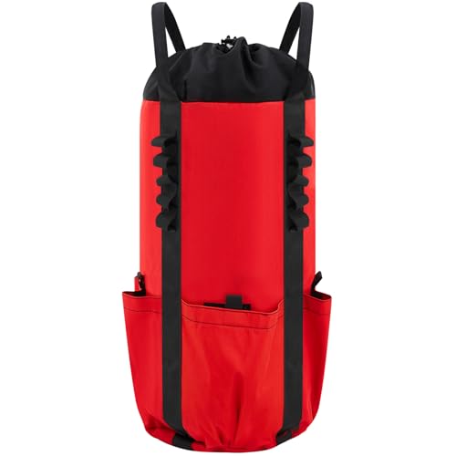 Arborist Rope Storage Bag 30l Tree Rock Climbing Rope Arborist Equipment Bucket Backpack Waterproof Throw Line Bag Large Capacity with Side Storage Pockets Tough Rock and Tree Climbing Gear