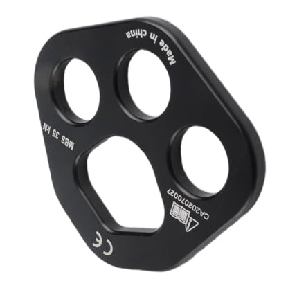 aqxreight Rope 3 Holes Force Rigging Plate Divider Finger Force Clim EquipmentBlack Each and of The Rigging Plate Minimize Wear and 3 Holes Rigging PlateRigging Plate Divider Plate3 - color: Black
