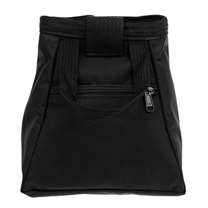 Climbing Chalk Bag Storage Bucket Stand Holder with Drawstring Closure and Soft Fleece Lining Water Resistant Material with Front and Back Poc