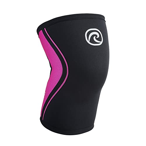 Rehband 5mm Knee Sleeves for Functional Training, Cross-Training & Powerlifting, Weightlifting Knee Support made of Neoprene, Unisex, Colour:Pink - 1 Piece, Size:X-Small - color: Pink - 1 Piece, size: X-Small