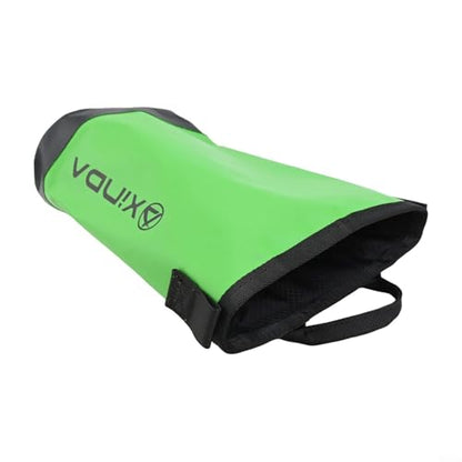 Climbing Tool Bag with Adjustable Waist Belt, 5L Outdoor Rock Climbing Gear Pouch for Ropes and Chalk, Water Resistant Polyester Storage Pack with Quick Draw Tower Design(Green) - size: Green