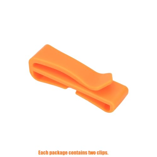 TACNEX Tactical Backpack Strap Clip Webbing Keeper Holder MOLLE Belt Hook Retainer Harness/Sling/Bag/Military Strap Stays - color: Orange, size: 1 1/2"