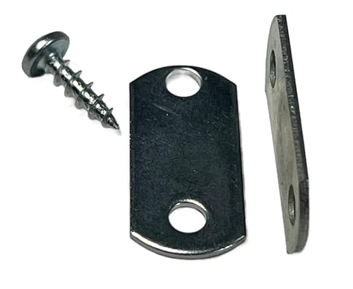 Canvas Clips for Picture Framing screws included 15 per pack ( Choose your offset size ) by E.H.C. (0/0 Flush) - size: 0/0 Flush