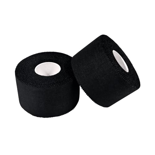 Athletic Tape Athletic & Medical Trainers & First Aid Tape for Injuries Wrist Ankle Finger Tape Easy to Tear & No Sticky Residue (White) (BK1.5in*10yd*2rolls) - size: BK1.5in*10yd*2rolls