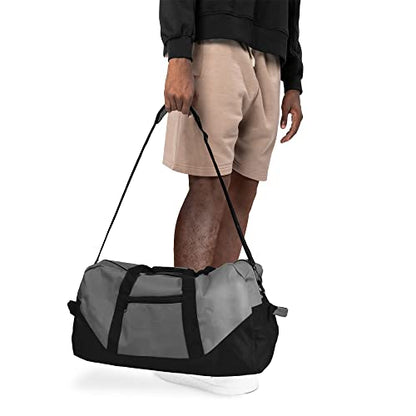 21" Large Duffle Bag with Adjustable Strap - color: Gray