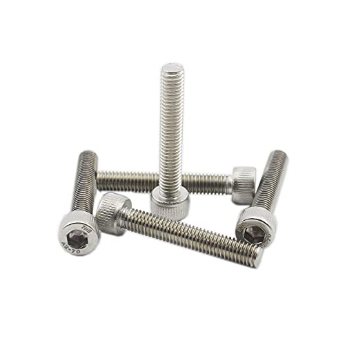 20 PCS Socket Head Cap Screws, TTZEZE 304 Stainless Steel Metric Machine Bolts Hex Socket Screw, Socket Drive Bright Finish Full Machine Threads for Shelf Chair Desk Install Repair (M5x25m) - color: M5, size: 25m