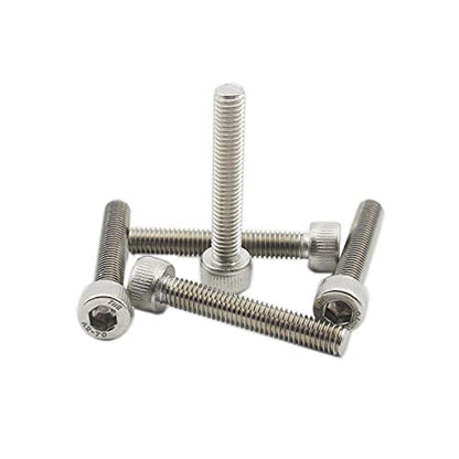 20 PCS Socket Head Cap Screws, TTZEZE 304 Stainless Steel Metric Machine Bolts Hex Socket Screw, Socket Drive Bright Finish Full Machine Threads for Shelf Chair Desk Install Repair (M5x25m) - color: M5, size: 25m