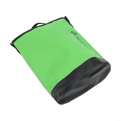 Climbing Tool Bag With Adjustable Waist Belt, 5L Rock Climbing Gear Pouch For Rope And Chalk, Water Resistant Polyester Storage Bag With Quick Draw Tower Design For(Green) - size: Green