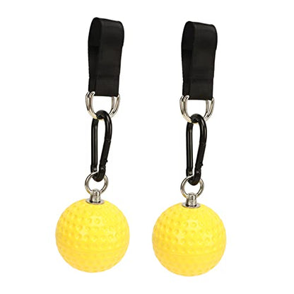 Pull Up Ball Grip with Strap, Non - Slip Climbing Ball Handles for Strength Training, Multi - Functional Suspension Grip with Stainless Steel Hooks for Pull Up Bar, Door Frame or R