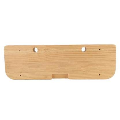 Training Hang Board, Solid Wood with Various Grip Holes, Enhanced Strength Exercise Compact Climbing Finger Wooden Hangboard with Adjustable Depths, Forearm Strengthener