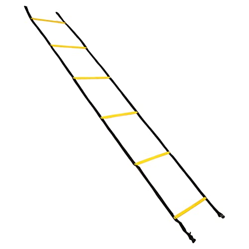 2.6m Fixed Rung Agility Ladder - Heavy Duty Polypropylene Footwork Drill Equipment for Soccer Basketball
