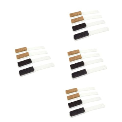 Zerodeko 16pcs Bouldering Brush Sturdy Handle for Rock Cleaning Walnut Stone Cleaning Tool Coarse Wild Boar Bristles for Climbing Holds and Chalk Removal
