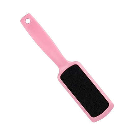 3pcs Double-Sided Foot Grinding Tool Rosy Stainless Steel Foot File Pink Sandpaper Grinding Boards for Callus Removal and Smooth Skin for Home Professional Use