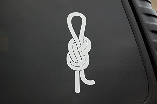 Rock Climber Knot Vinyl Decal - Choose Color! (V338) (Pink) - color: Pink