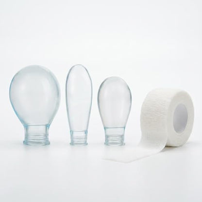 3PCS Waterproof Finger Protector&Bandage, Silicone Finger Covers for Showering, Leak-Proof Sealed Design, Reusable Finger Sleeve for Wound Protection(S&M&L&Bandage White) - size: 2white small&middle&large
