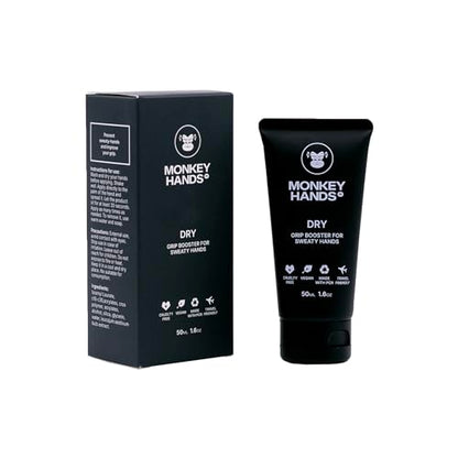 MonkeyHands Dry - Grip Booster - Dry Hands - Overgrip - Padel Racket, Tennis, Golf, Ping Pong, Climbing, Calisthenics, Gym, Pole Dance and more - HighPerformance - Skin friendly, Vegan, Without