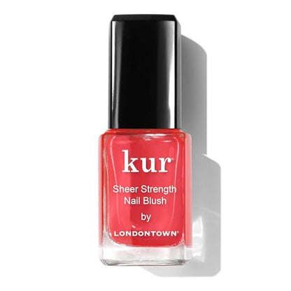 LONDONTOWN Sheer Strength Nail Blush - 2-in-1 Tinted Nail Hardener Strengthening Treatment With Jelly Finish - color: Poppy