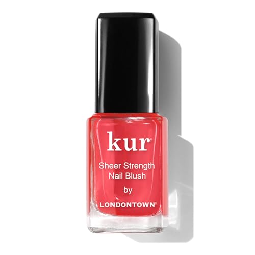 LONDONTOWN Sheer Strength Nail Blush - 2-in-1 Tinted Nail Hardener Strengthening Treatment With Jelly Finish - color: Poppy